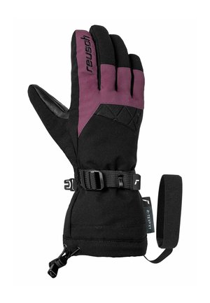 Gloves - black prune purple