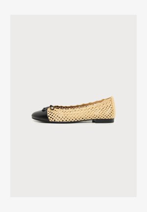Tory Burch, CAP-TOE BALLET - Ballerines - natural / black