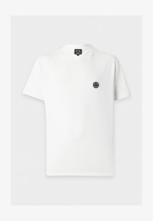 Armani Exchange, REGULAR - Обикновена тениска - off white