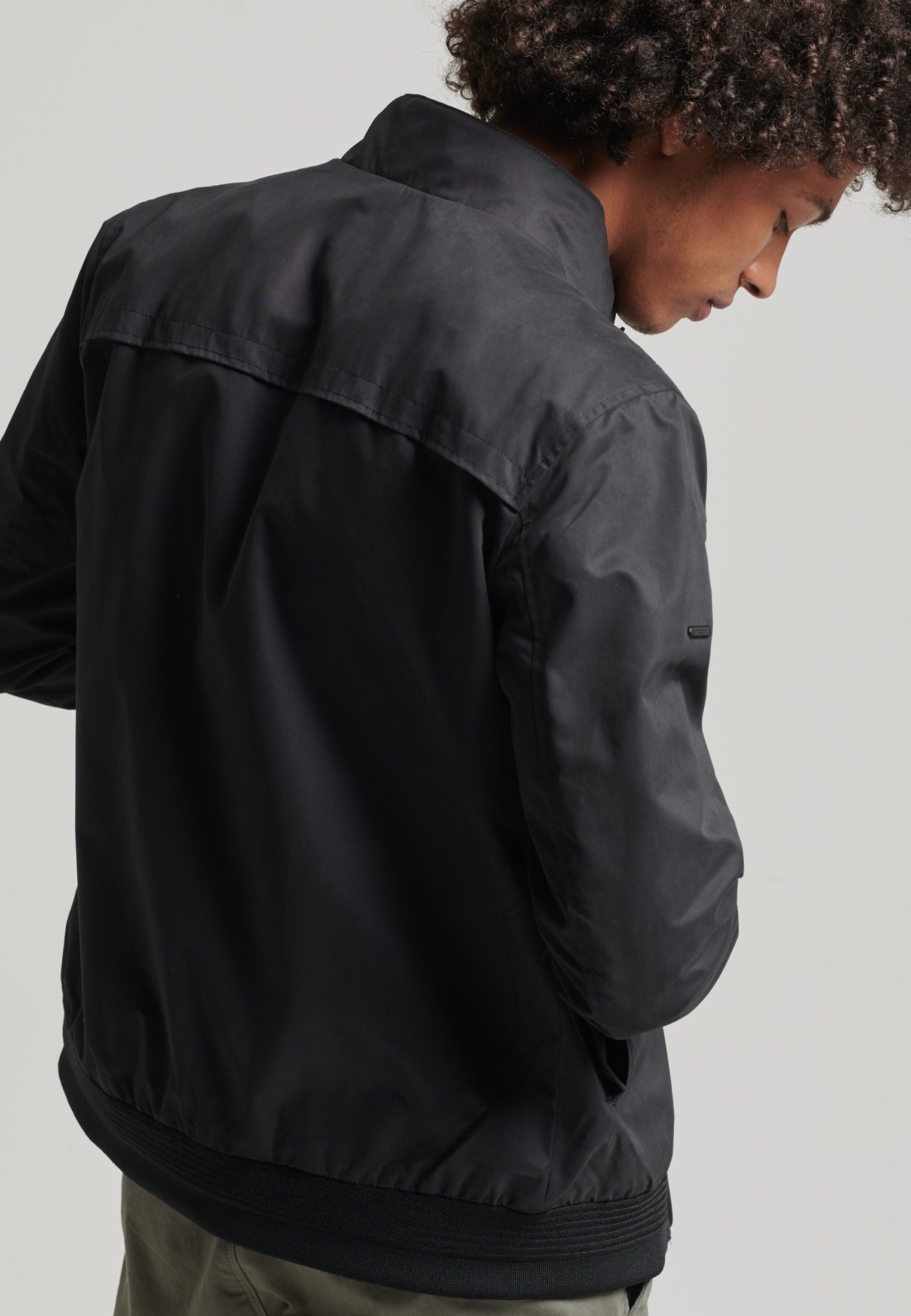 Superdry HARRINGTON - Chaqueta fina - black/negro - Zalando.es