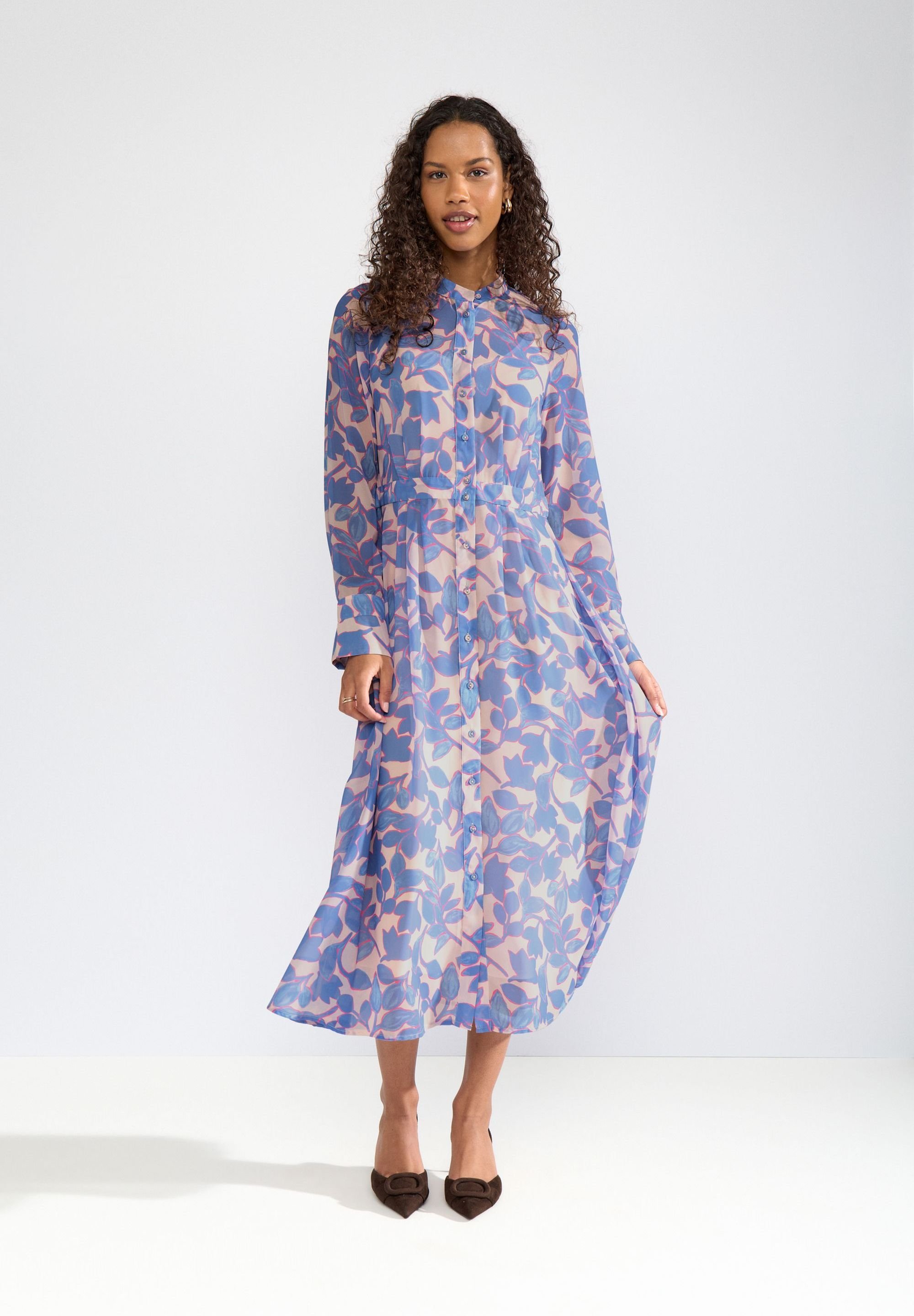 Nümph NUKYNDALL - Shirt dress - mangano calcite/purple - Zalando