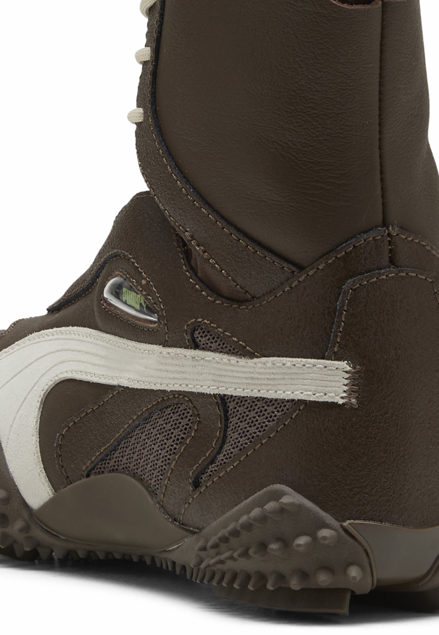 Puma MOSTRO MID - Lace-up ankle boots - chocolate-alpine snow