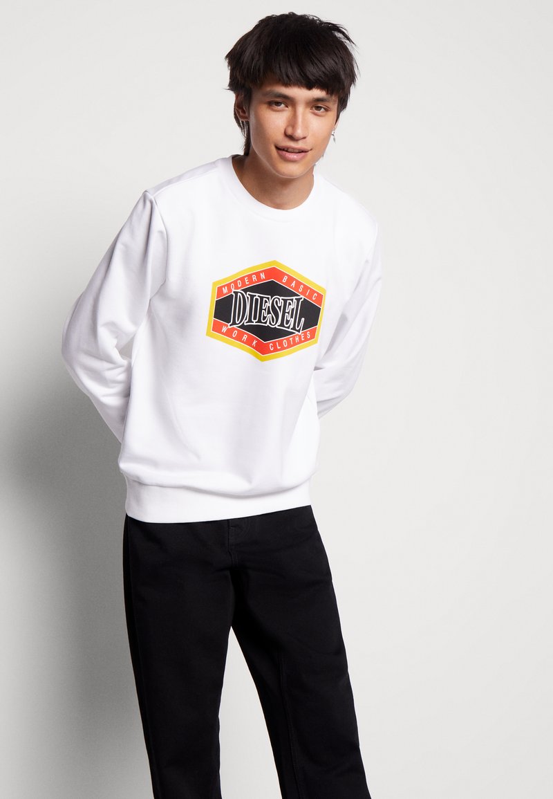 Diesel GINN UNISEX - Sweatshirt - white - Zalando.de