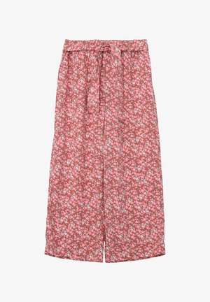 s.Oliver MIT BINDEBAND - Broek - rubinrot