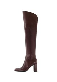 Over-the-knee boots - dark red