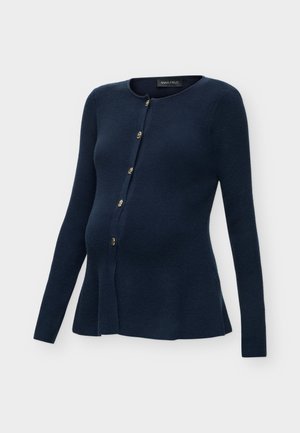 Anna Field MAMA by Zalando, PEPLUM MATERNITY CARDIGAN - Chaqueta de punto - dark blue (sky captain)