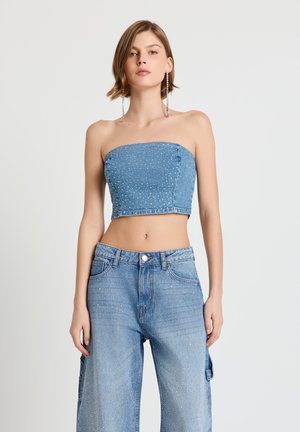 TINTA UNITA - Top - blu denim medio