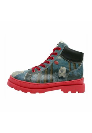 Dogo ADRIANA FARBIG - Schnürstiefelette - grau