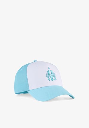 Puma, OLYMPIQUE DE MARSEILLE KING TRUCKER CAP UNISEX - Caps - white-team aqua