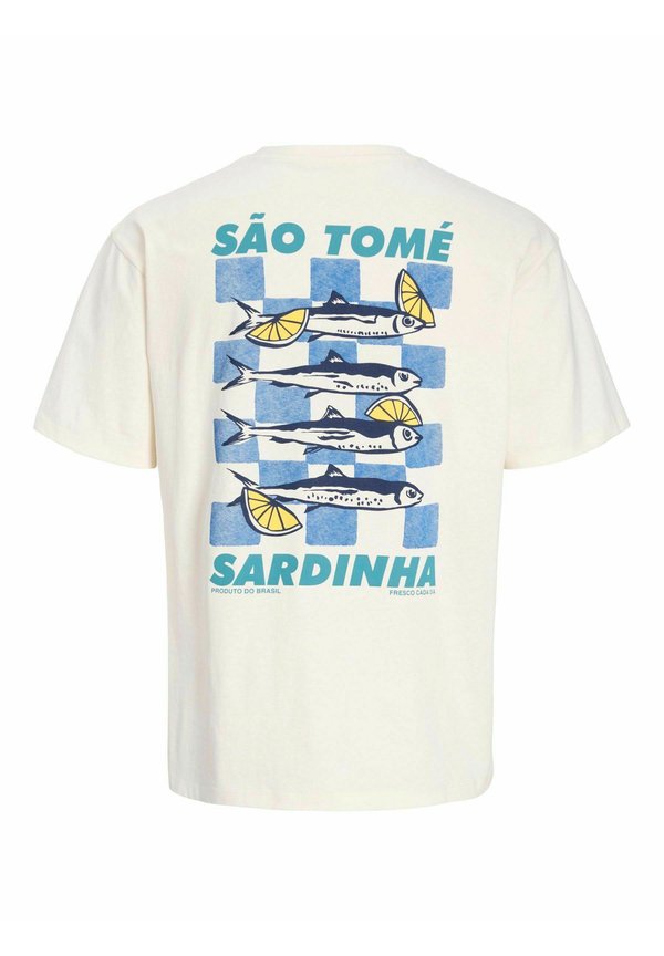 JORSARNDIHA TEE SS CREW NECK PLS - Print T-shirt - egret3