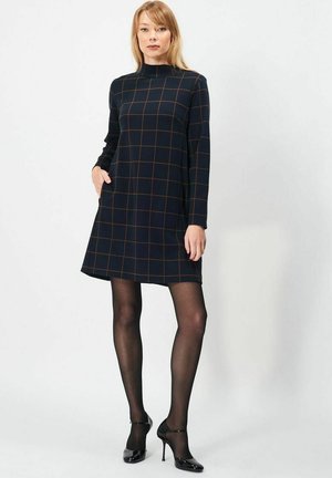 Jumperfabriken BERNADETTE CHECK - Vapaa-ajan mekko - navy