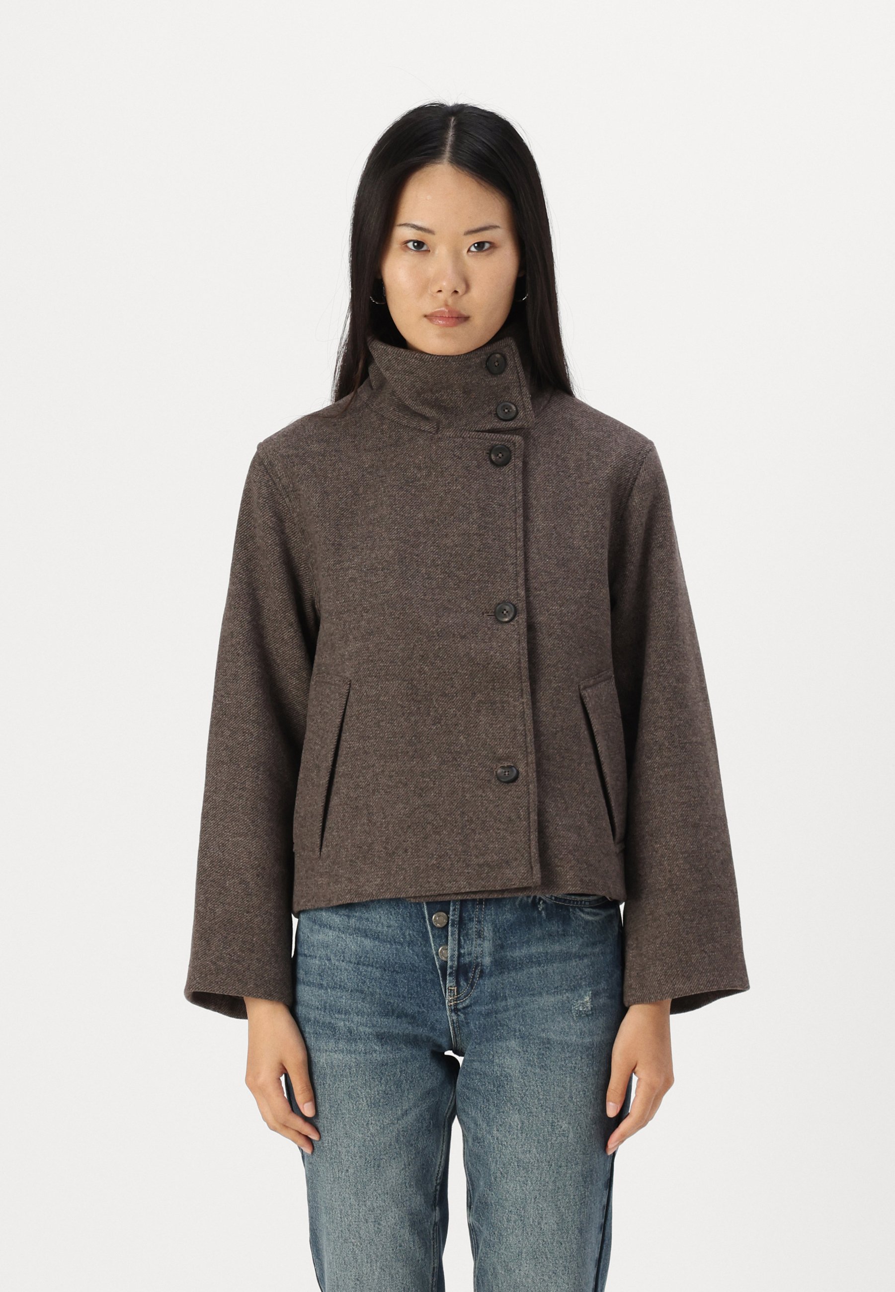 Object OBJRIKI SHORT JACKET  - Light jacket - morel