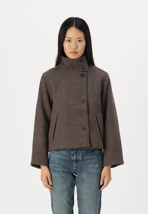 Object OBJRIKI SHORT COAT  - Manteau court - morel