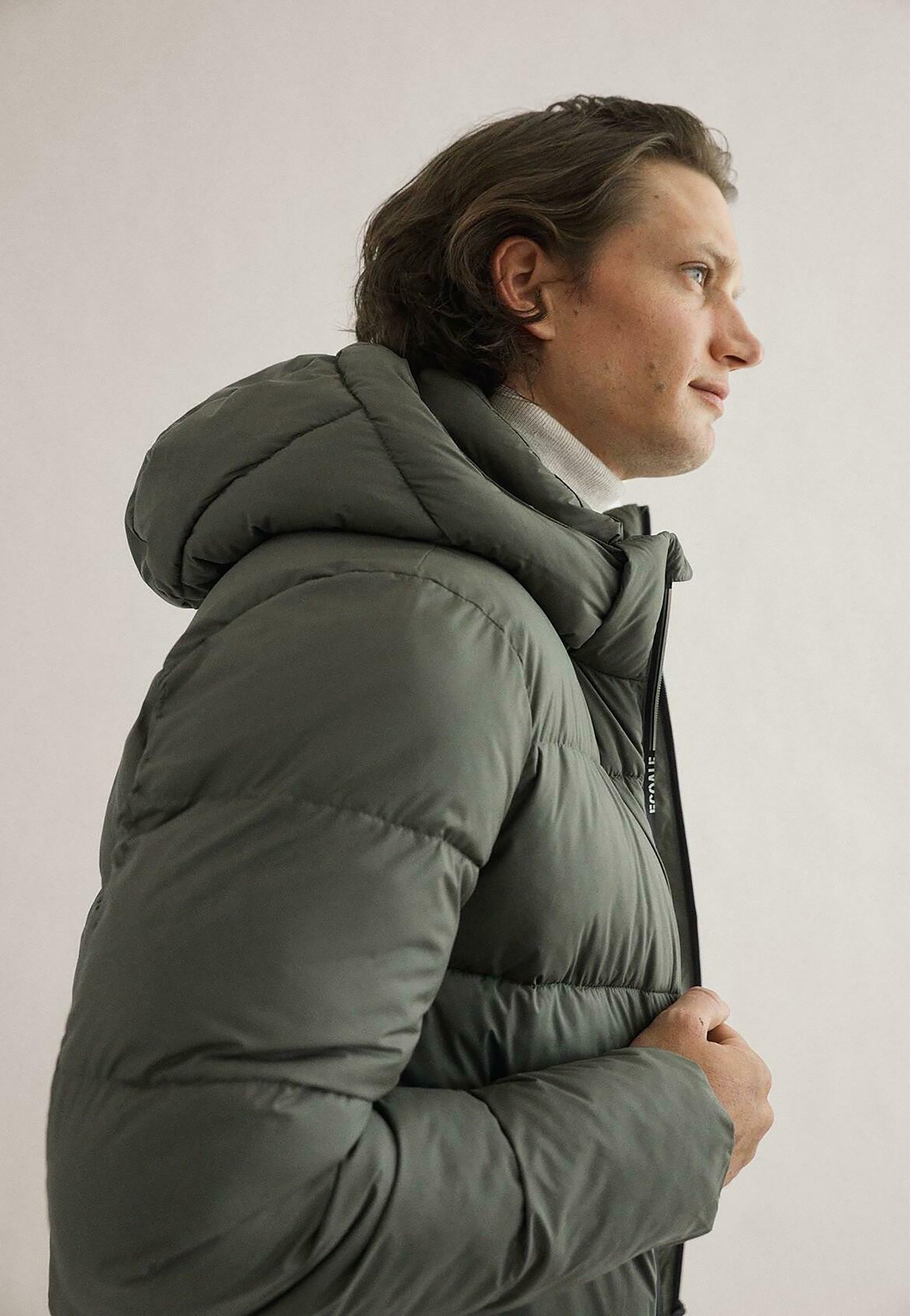 Ecoalf BAZA - Chaqueta de plumas - gris/gris oscuro - Zalando.es