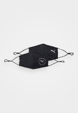 Puma FACE MASK 2 PACK UNISEX - Mascarilla de tela - black