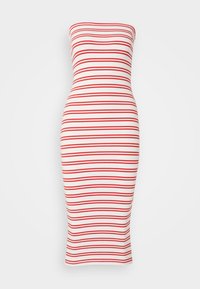 SUPER STRETCH TUBE DRESS - Šaty do práce - red stripe