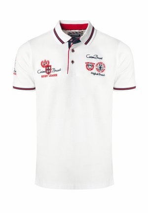 CARISMA, KURZARM POLO 4011  MIT STICKEREI - Poloshirt - weiß