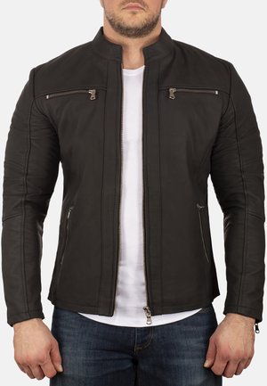 Leather jacket - grau