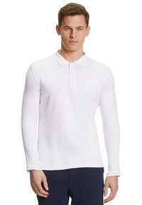 FALKE BASIC POLO SHIRT LONGSLEEVE - Poloshirt - white