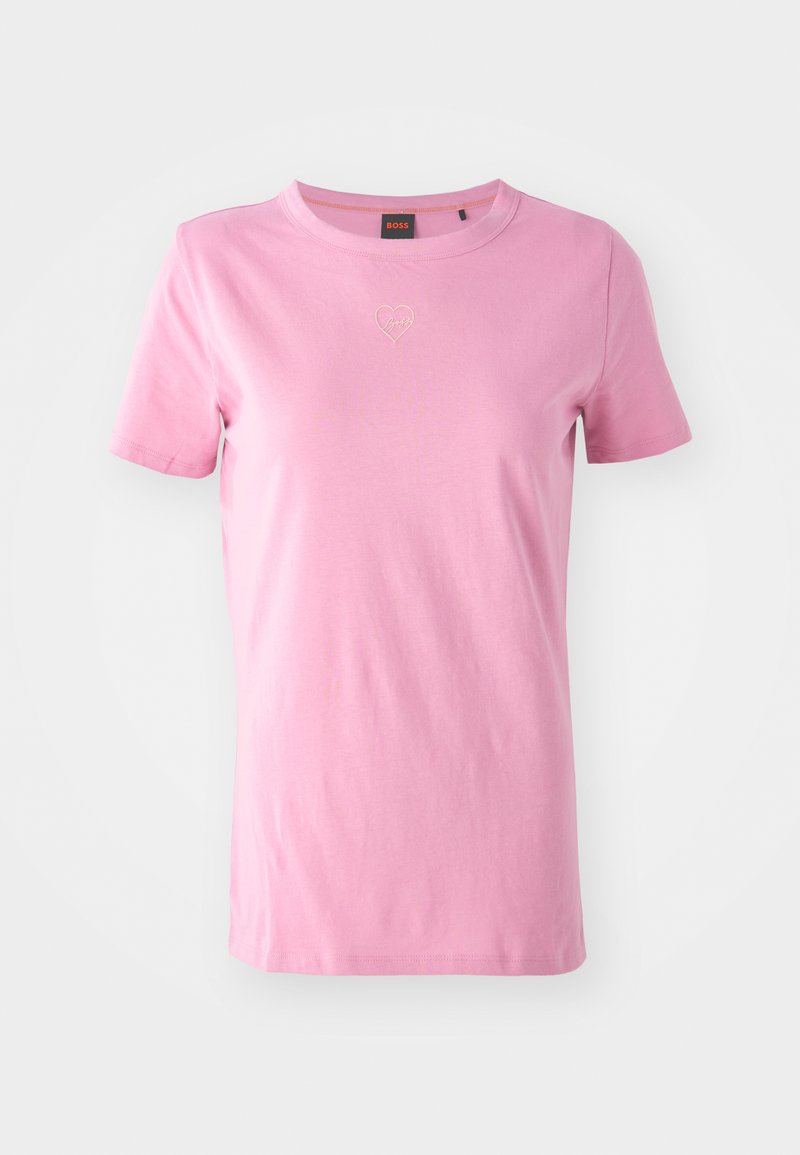 Boss T-shirt basic gemêleerd roze Boss T-shirt basic gemêleerd roze