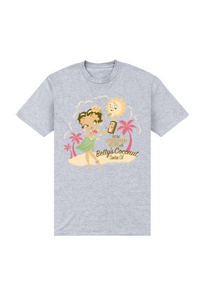 BETTY BOOP BETTYS COCONUT SUNTAN OIL - Camiseta estampada - heather grey