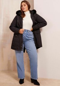 Friends Like These CURVE REGULAR FIT - Zimný kabát - black