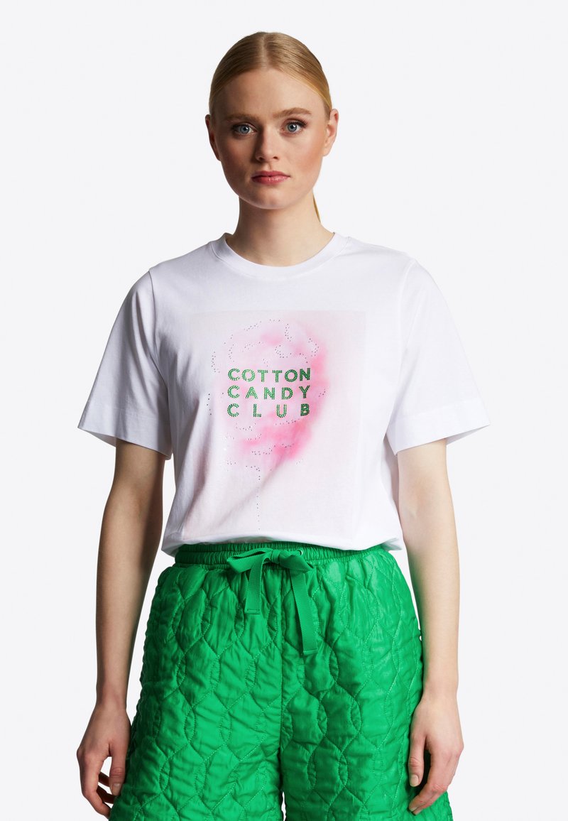 Rich & Royal MIT CANDY CLUB STATEMENT - Triko s potiskem - white/bílá ...