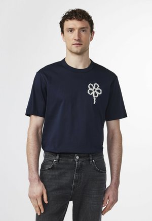 PEDRO - Print T-shirt - navy blue