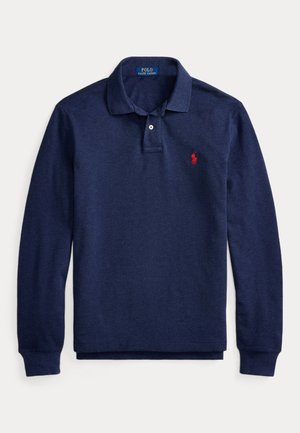 Polo Ralph Lauren, SLIM FIT LONG-SLEEVE POLO SHIRT - T-shirt à manches longues - spring navy heather