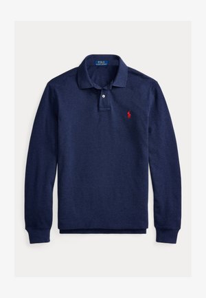 Polo Ralph Lauren, SLIM FIT LONG-SLEEVE POLO SHIRT - T-shirt à manches longues - spring navy heather
