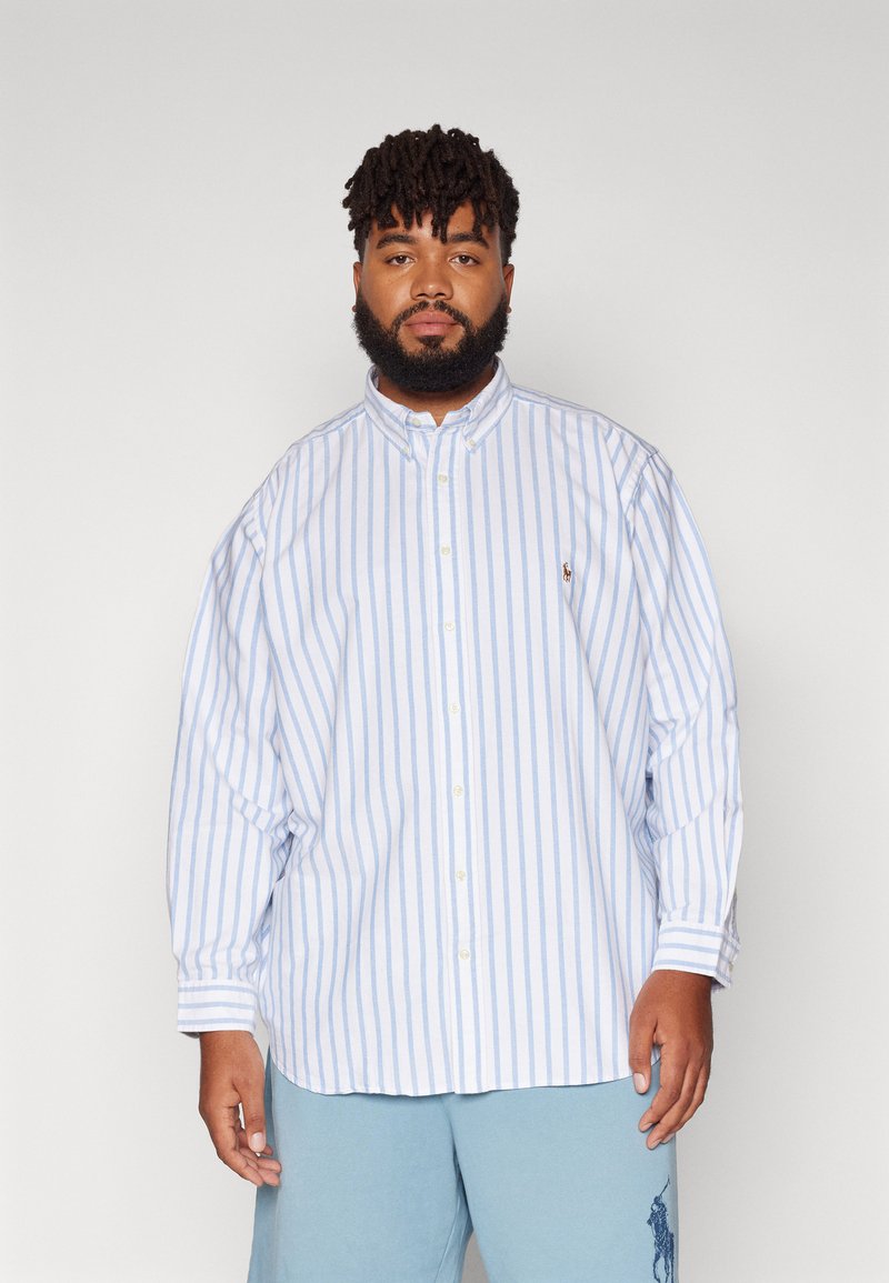 Polo Ralph Lauren Big & Tall LONG SLEEVE SHIRT - Shirt - white blue ...