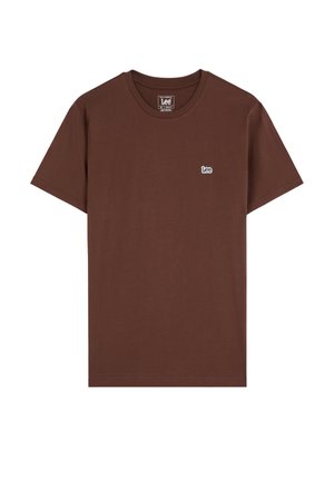 Lee, SS PATCH LOGO TEE - T-shirt basique - shaved chocolate