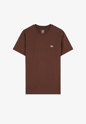 Lee, SS PATCH LOGO TEE - T-shirt basique - shaved chocolate
