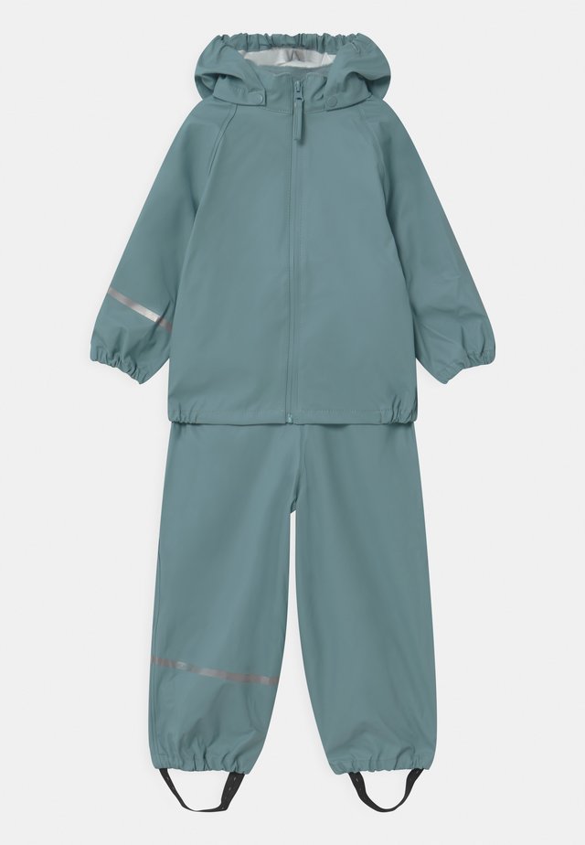 BASIC RAINWEAR SET UNISEX - Regnbukser - smoked blue