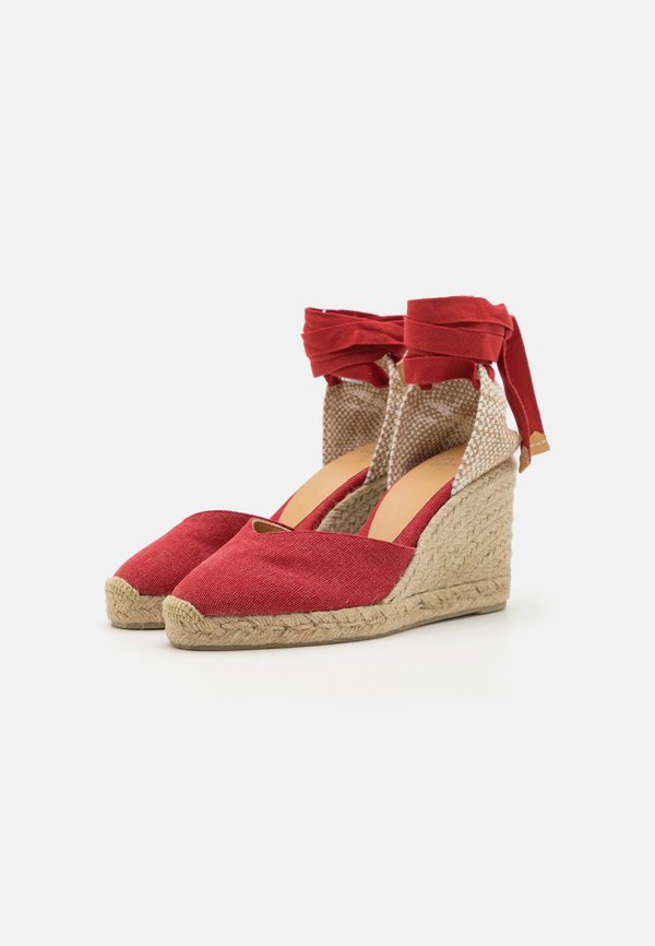 CHIARA  - Platform sandals - rojo carmin3