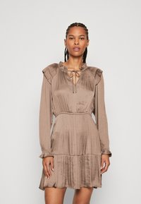 GAP SPLIT NECK MINI - Vardagsklänning - light brown