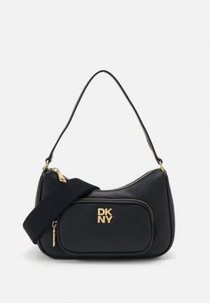 PHILO SHOULDER - Handväska - black/gold