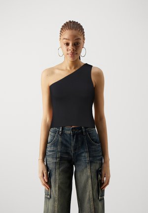 JDY JDYCIRKELINE ONE SHOULDER - Viršus - black