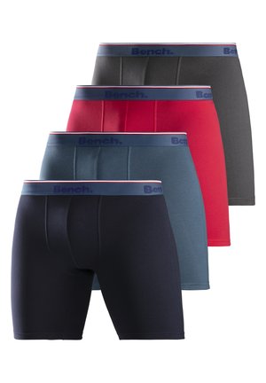 Bench, 4 PACK - Lange Boxershorts - rot /blau/anthrazit /schwarz