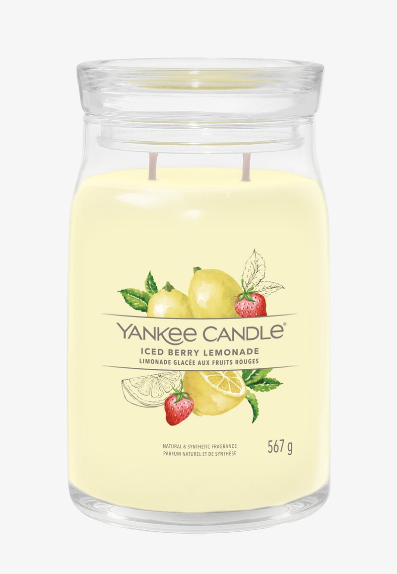 Yankee Candle SIGNATURE LARGE JAR ICED BERRY LEMONADE - Bougie parfumée - yellow