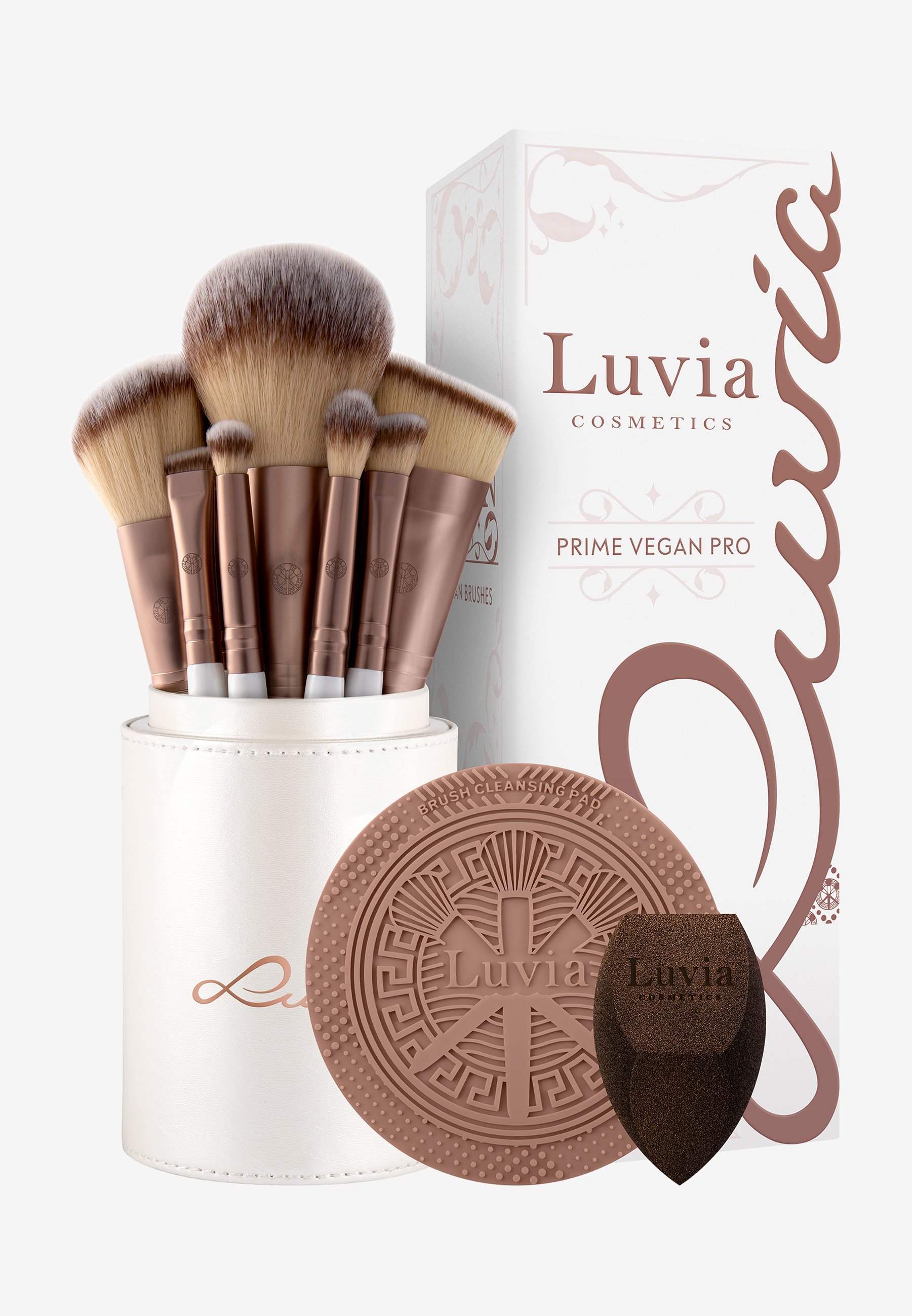Luvia Cosmetics Prime Vegan Pro Set De Brosses A Maquillage Zalando Fr