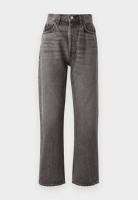 90S PINCH WAIST CROP - Straight leg jeans - grey