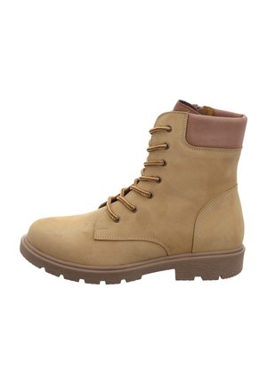 Lace-up ankle boots - ocker