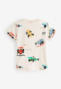 Next ALL-OVER  - T-shirt med print - white racecar
