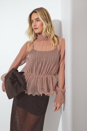 Bluse - dusty pink