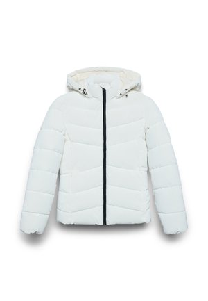 IMBOTTITO CON CAPPUCCIO - Giacca invernale - bianco lana