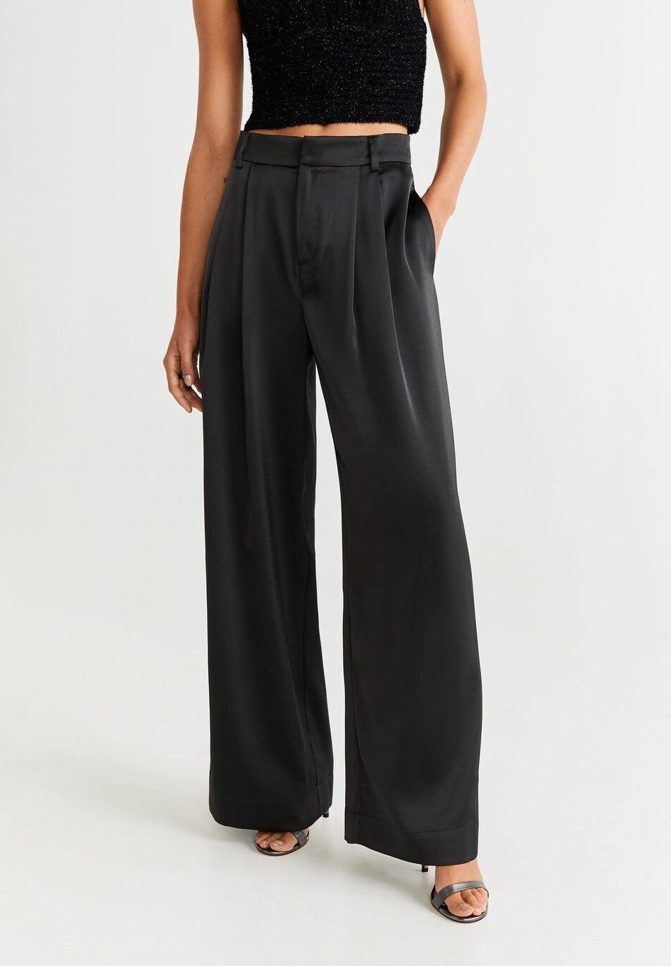 Mango SATI Bukse schwarz Zalando.no Mango CANAS-I - Bukse - schwarz