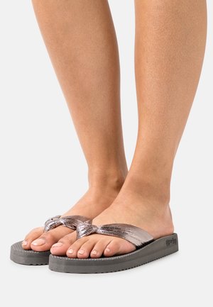 TOE COMFY - T-bar sandals - steel