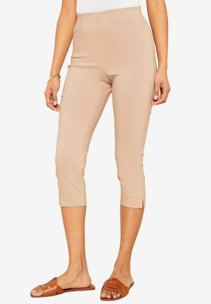 CROPPED COMFORT SCULTPING STRETCH - Šortky - cream