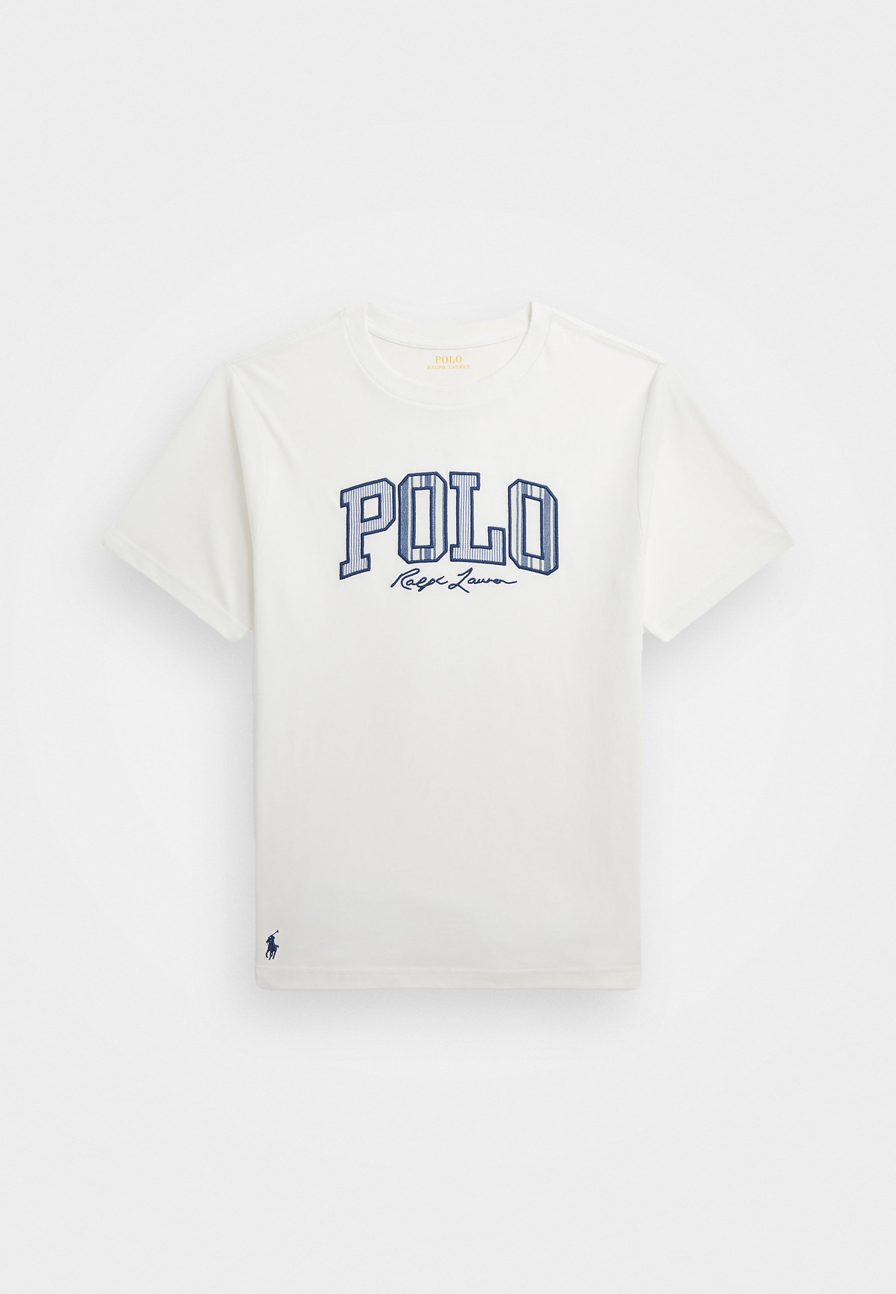 Polo Ralph Lauren STRIPED-LOGO COTTON JERSEY T-SHIRT Print T - Technical View